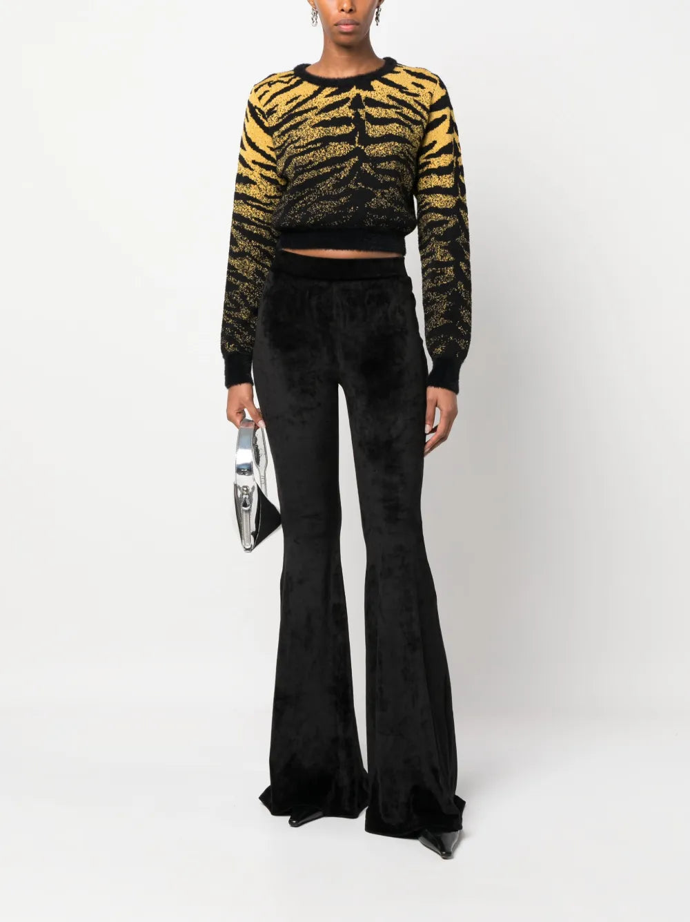 Velvet Flared Trousers