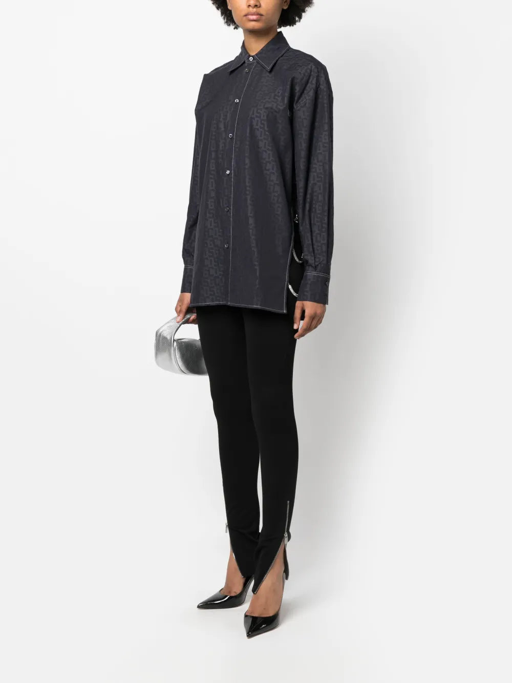 Logo-Print Cotton Shirt
