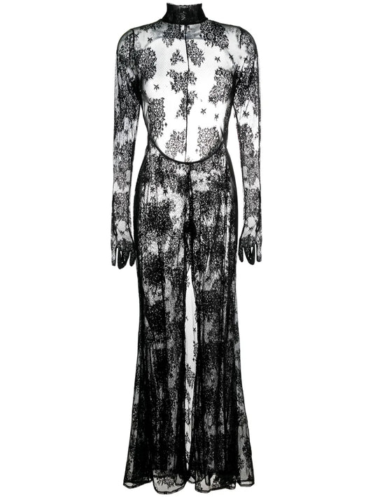 Sheer Lace Jumpsuit