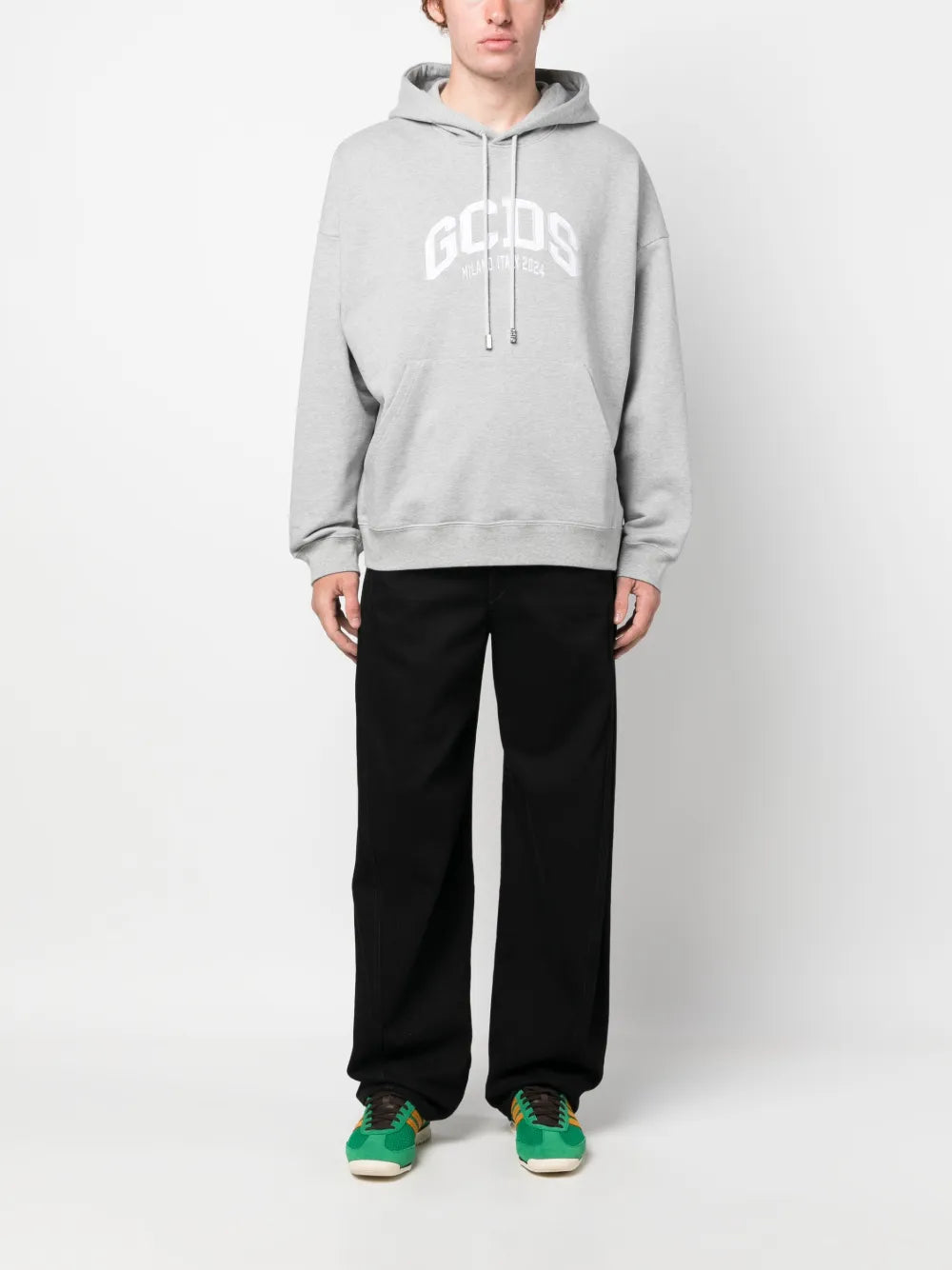 Logo-Patch Jersey Cotton Hoodie