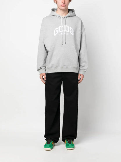 Logo-Patch Jersey Cotton Hoodie