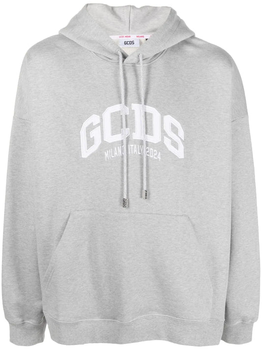 Logo-Patch Jersey Cotton Hoodie