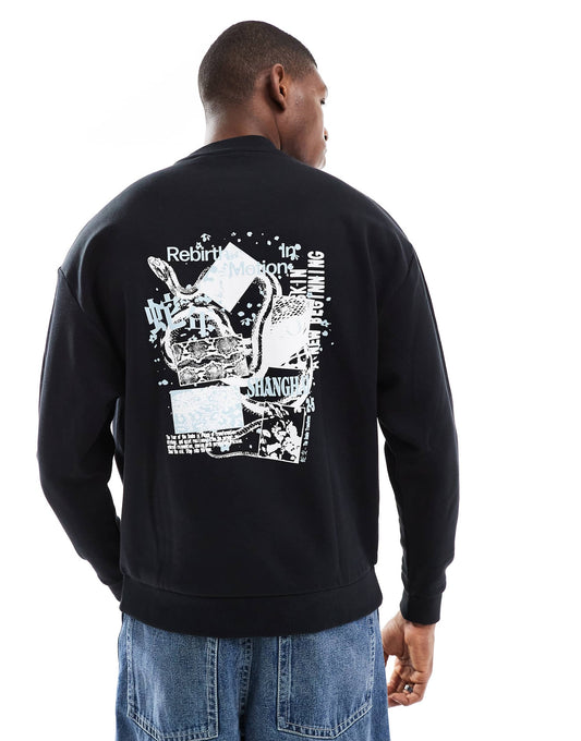 Oversized Sweatshirt  With Prints