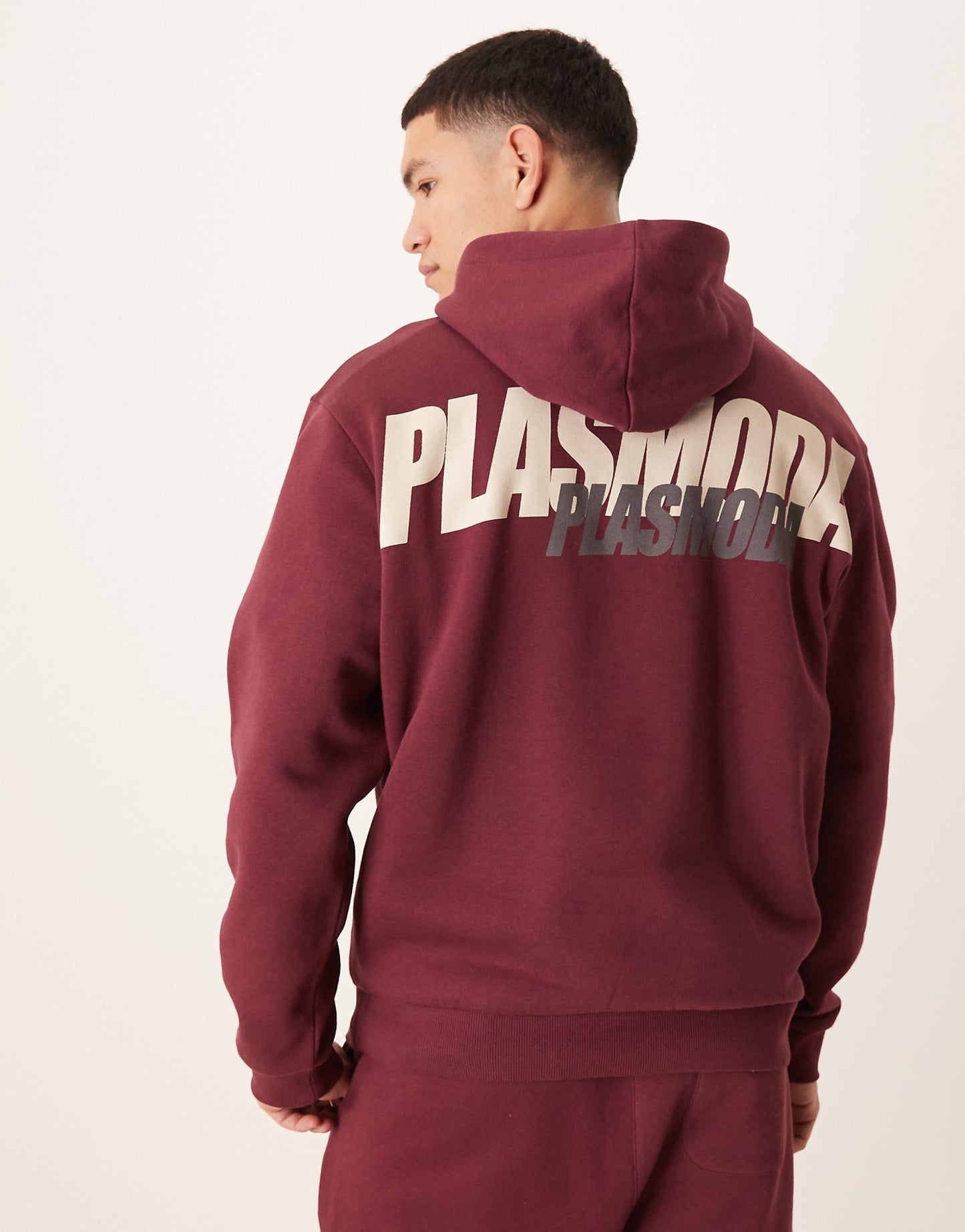 Co-Ord Oversized Hoodie With Text Prints