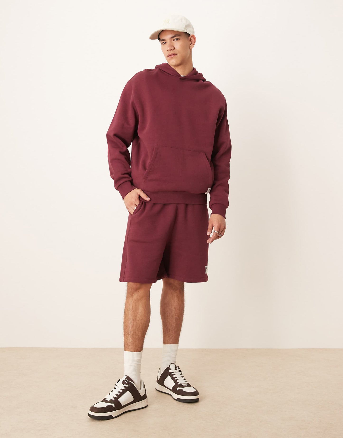 Co-Ord Oversized Hoodie With Text Prints