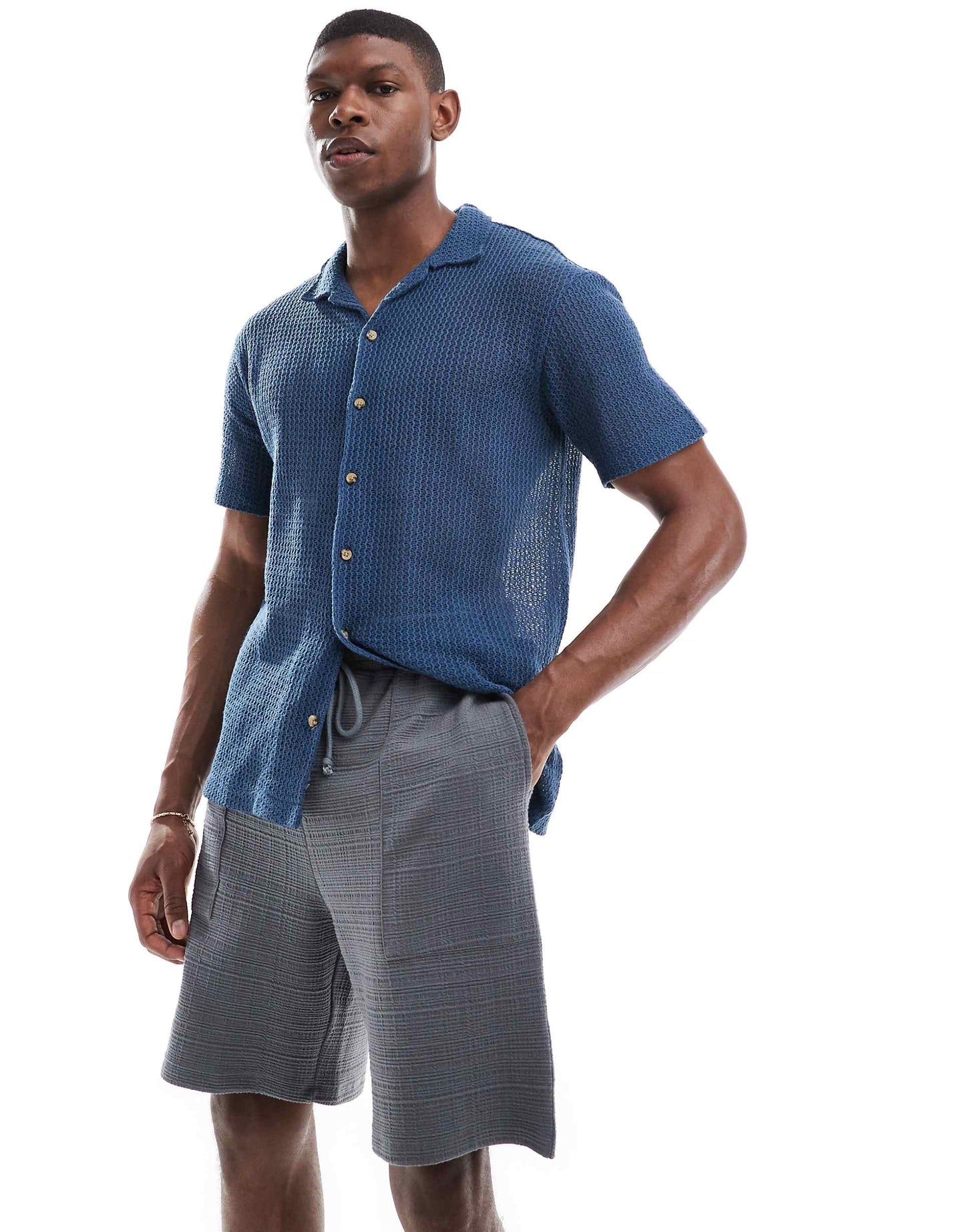 Oversized Textured Short