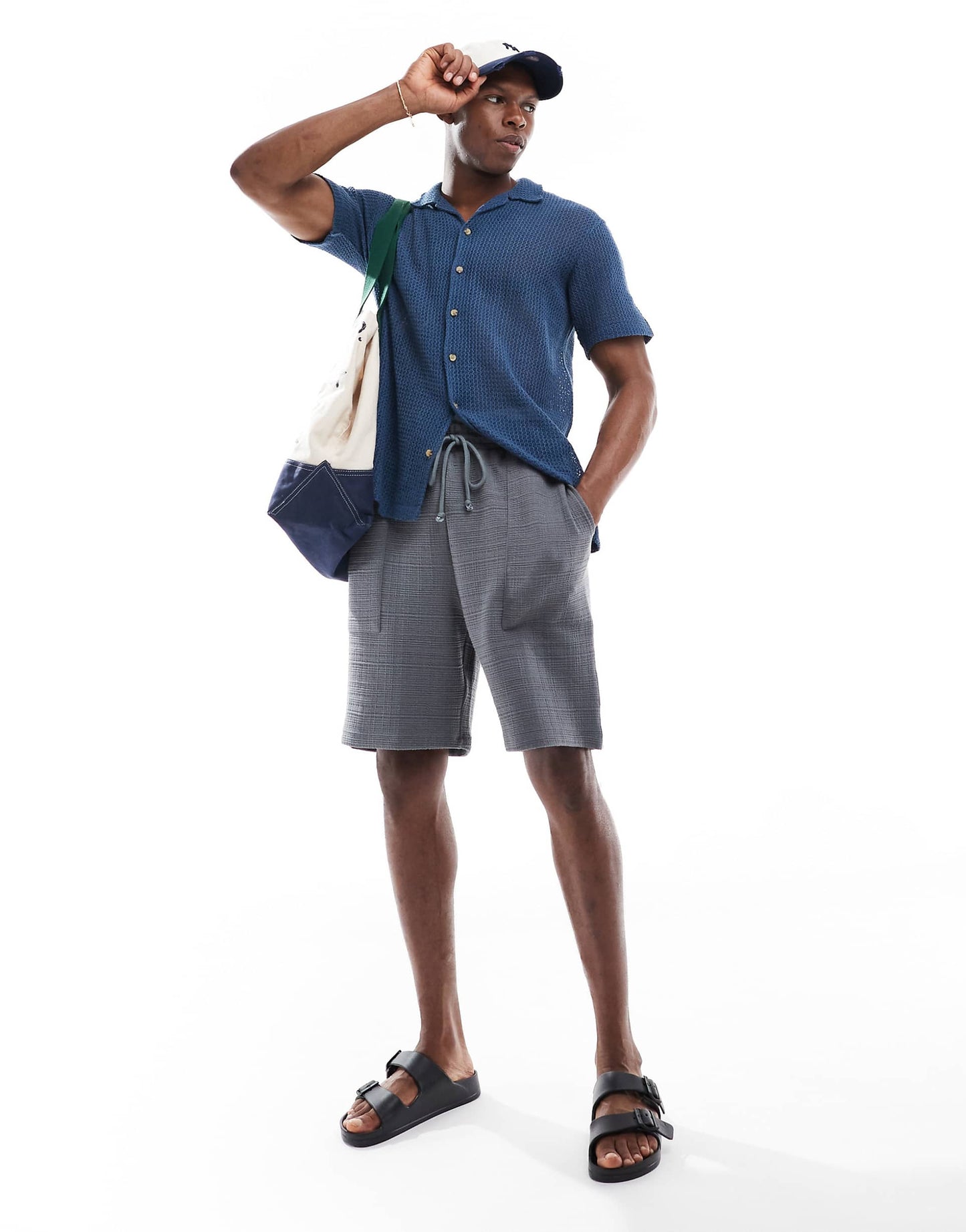 Oversized Textured Short