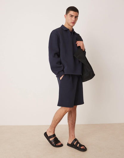 Oversized Co-Ord Pleated Shorts