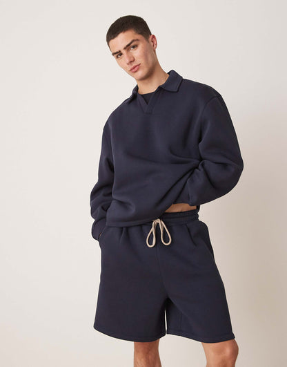 Oversized Co-Ord Pleated Shorts