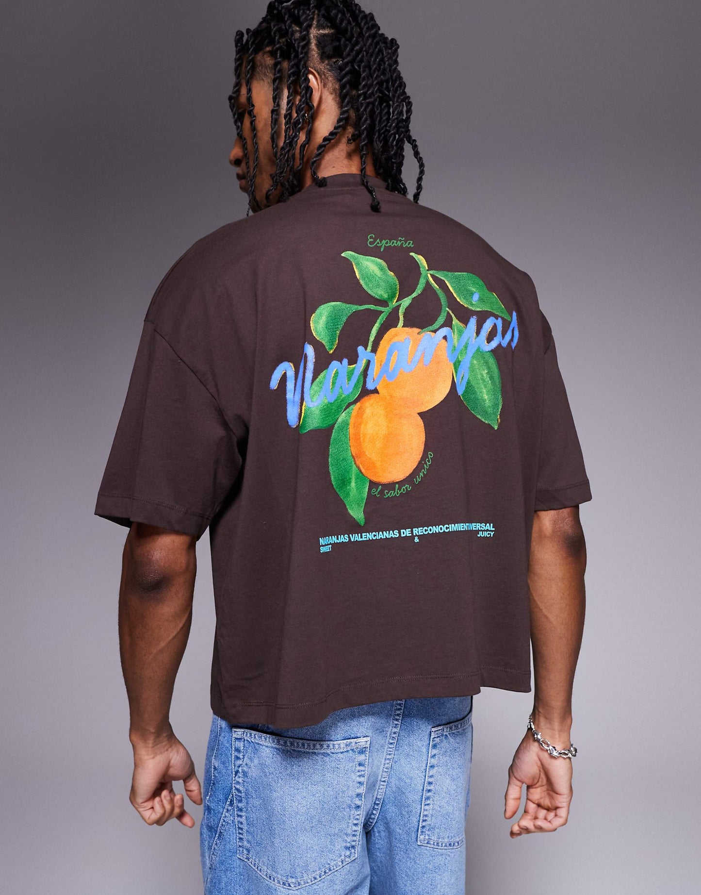 Boxy Oversized T-Shirt With Front And Back Print