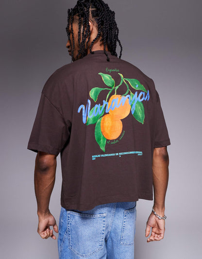 Boxy Oversized T-Shirt With Front And Back Print