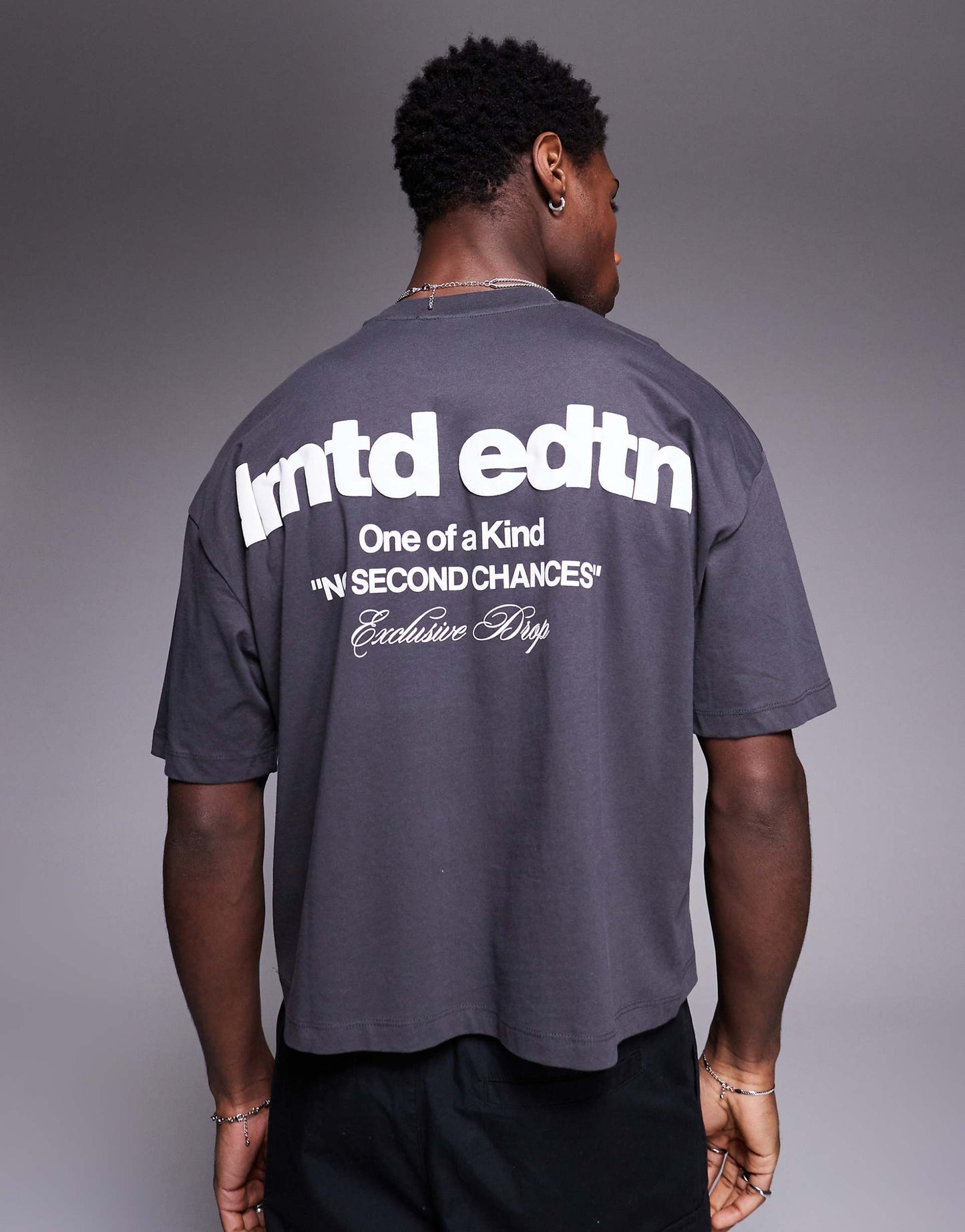 Boxy Oversized T-Shirt With Back Print