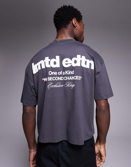 Boxy Oversized T-Shirt With Back Print