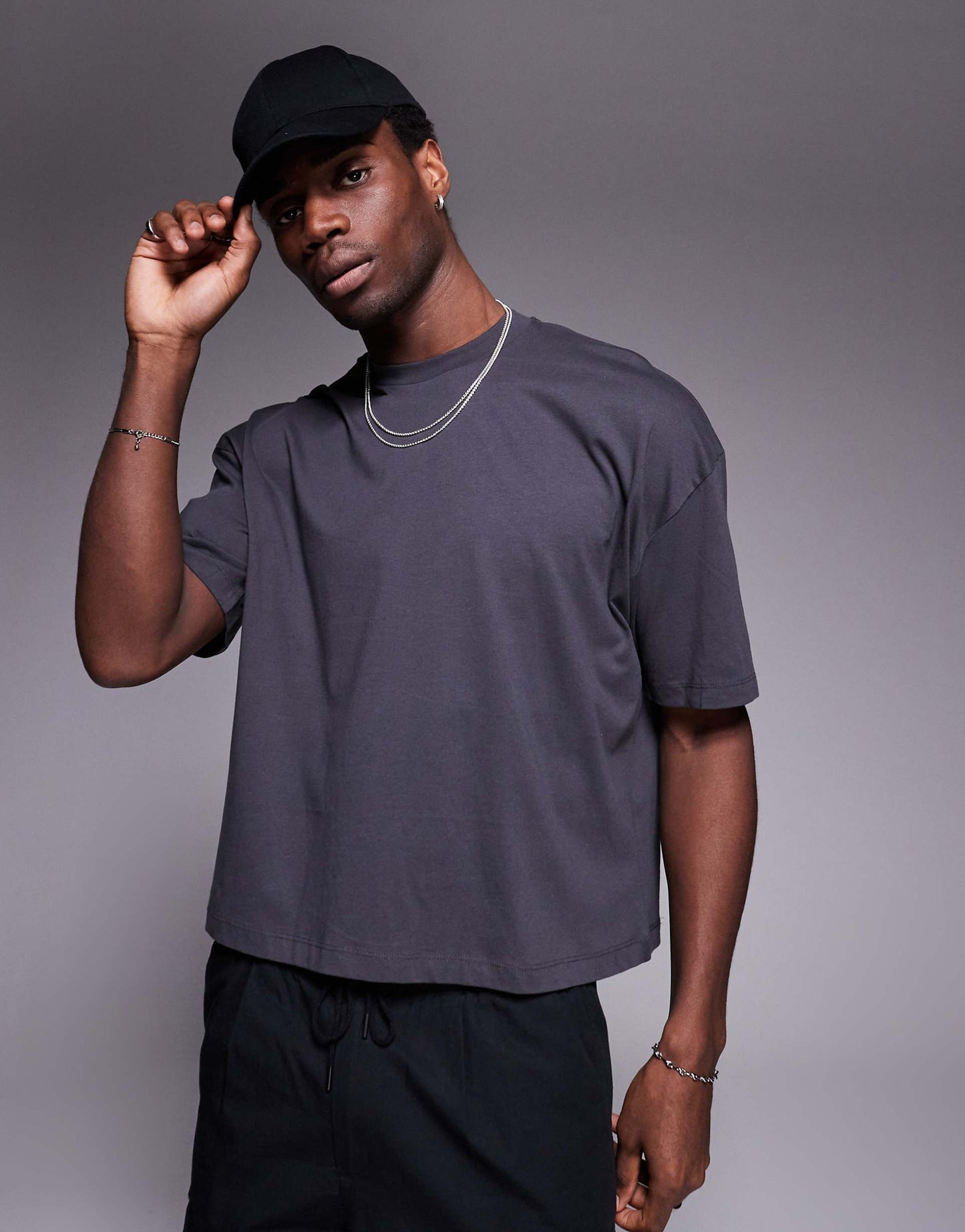 Boxy Oversized T-Shirt With Back Print