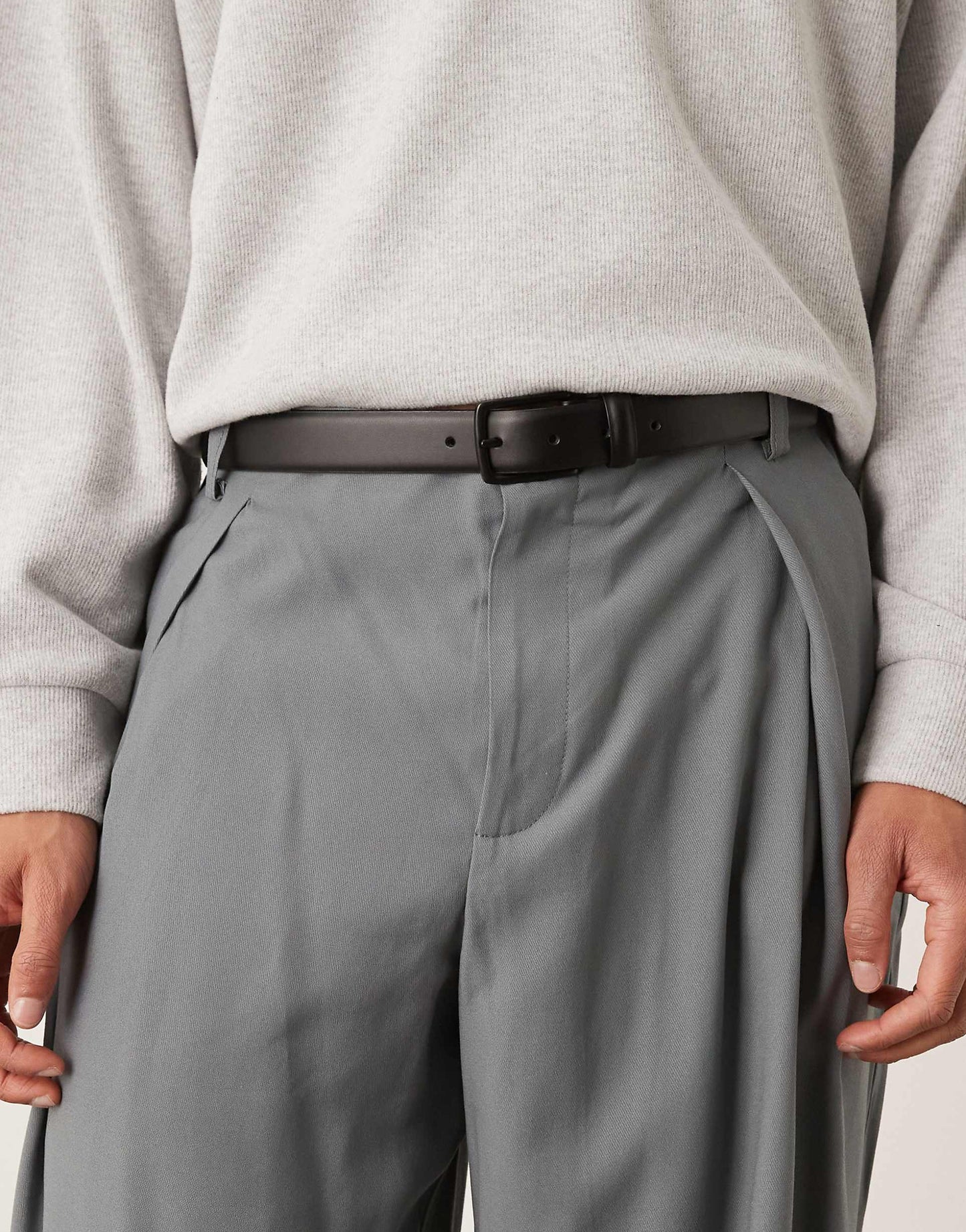 Leather Square Buckle Belt