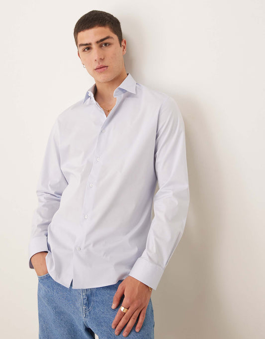 Smart Regular Fit Stretch Cotton Shirt