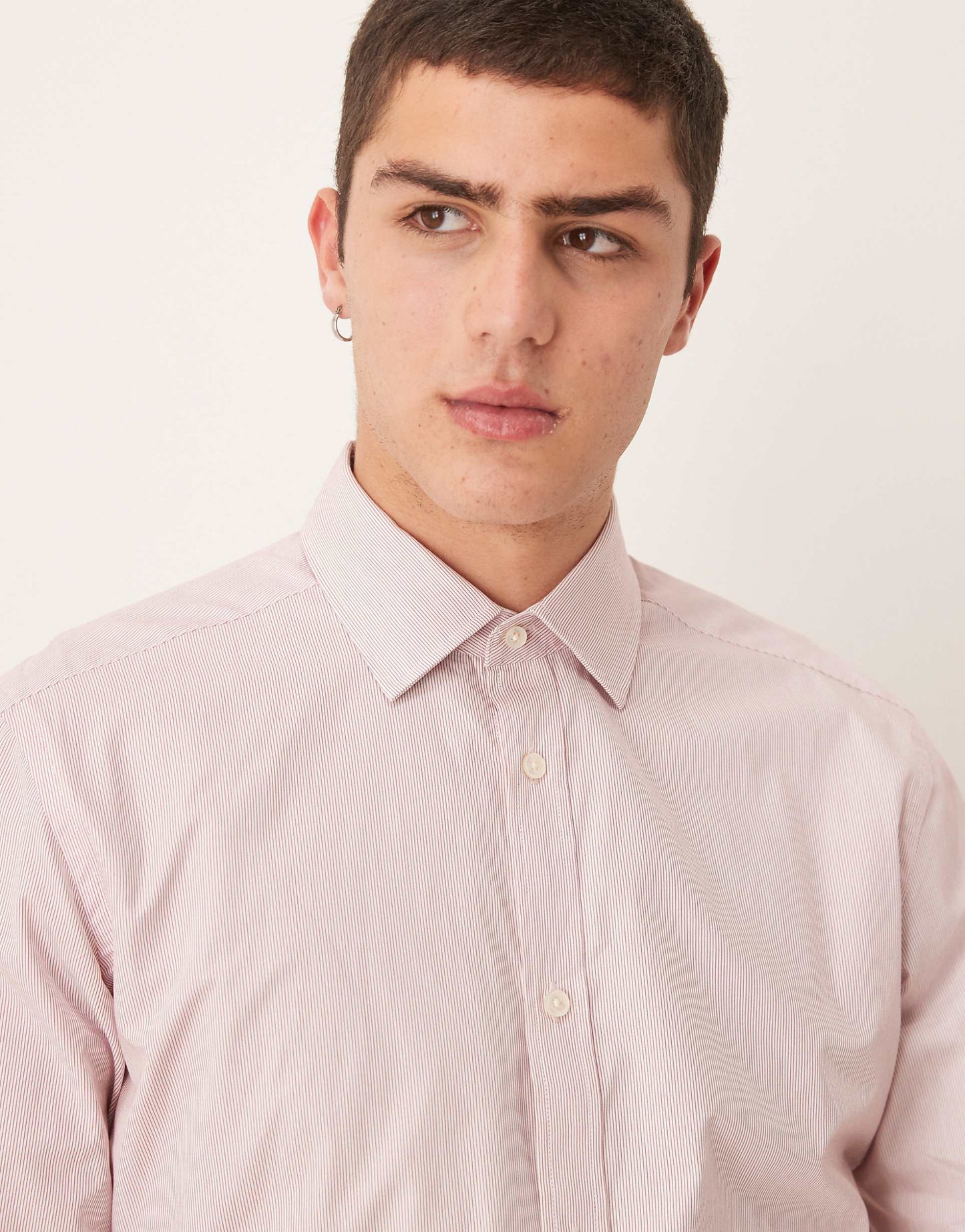 Slim Fit Smart Pinstripe Shirt