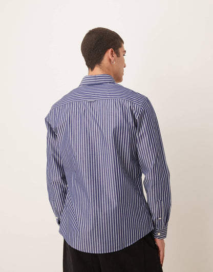 Regular Fit Stripe Cotton Shirt
