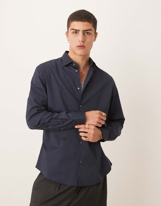 Smart Regular Fit Stretch Cotton Shirt