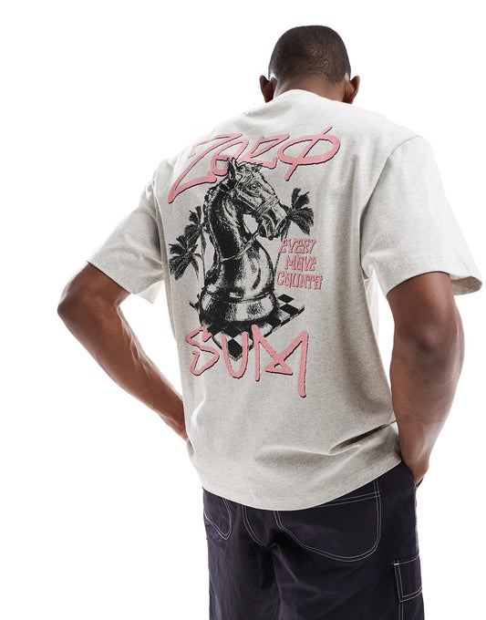 Back Printed Knight T-Shirt