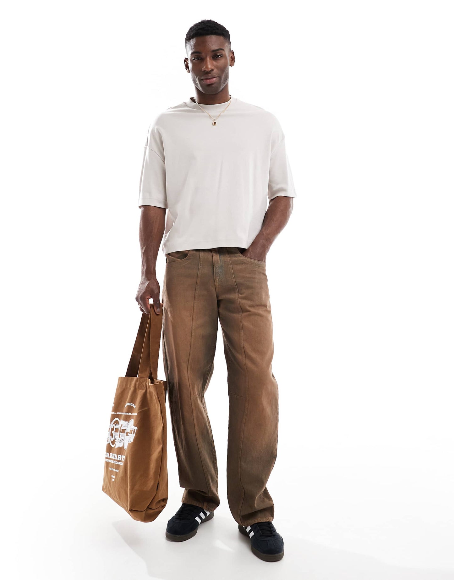 Tonal Back Print Boxy T-Shirt