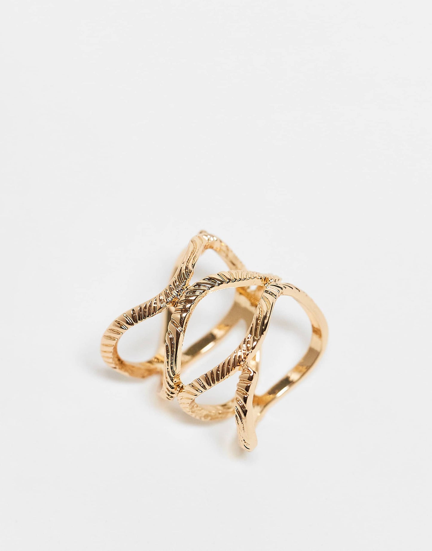 Ring With Twisted Detailing