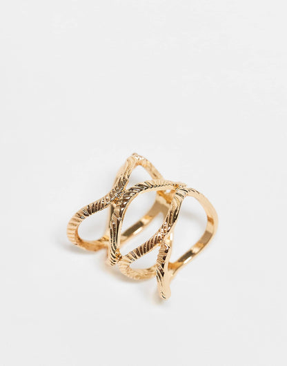 Ring With Twisted Detailing