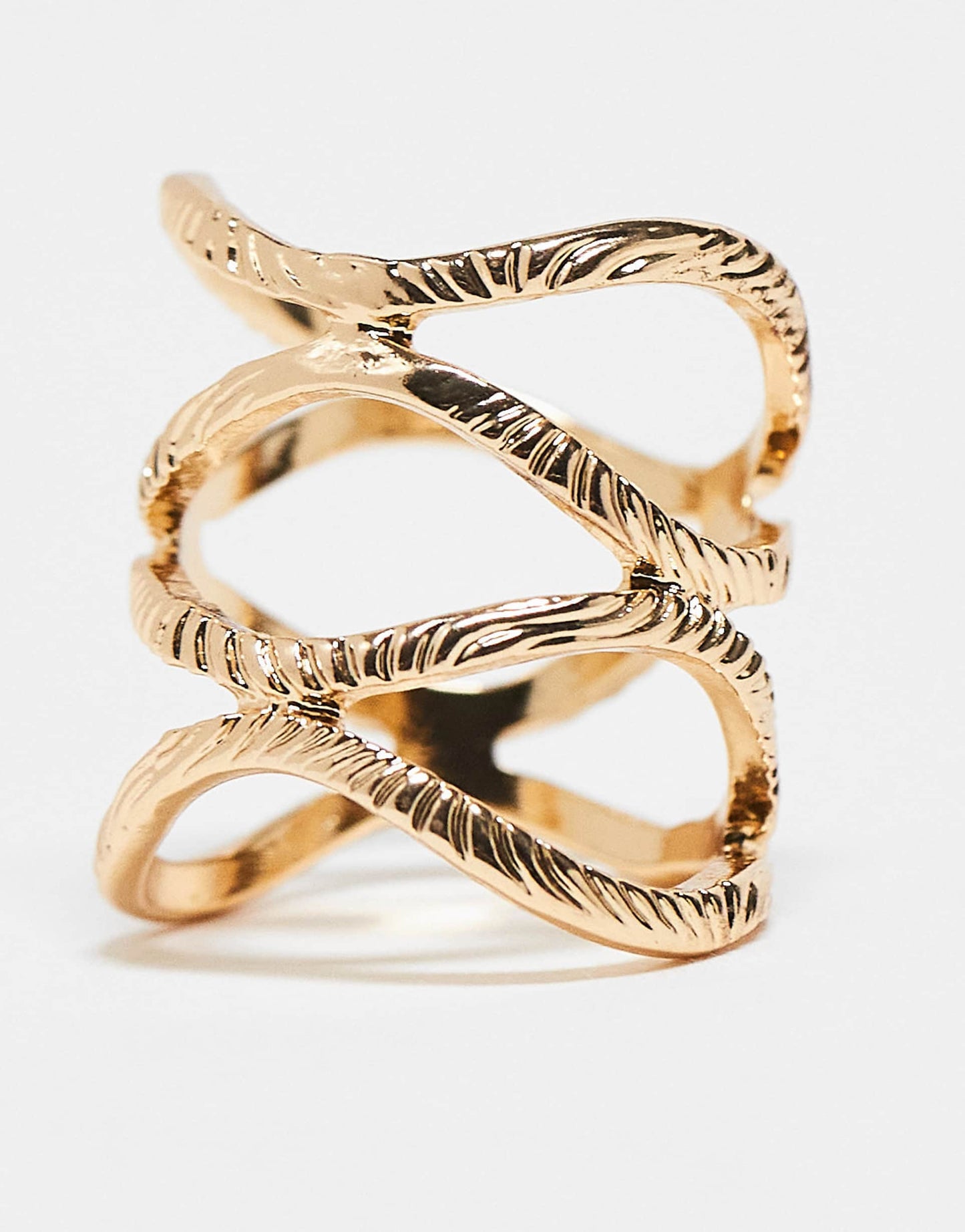 Ring With Twisted Detailing