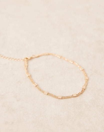 Curve Chain Anklet
