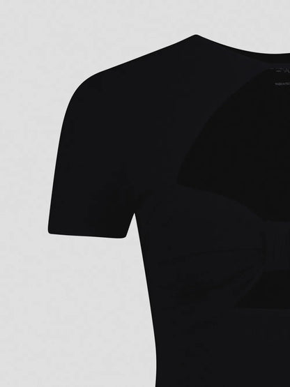 Cut-Out Detailing Short-Sleeve Top