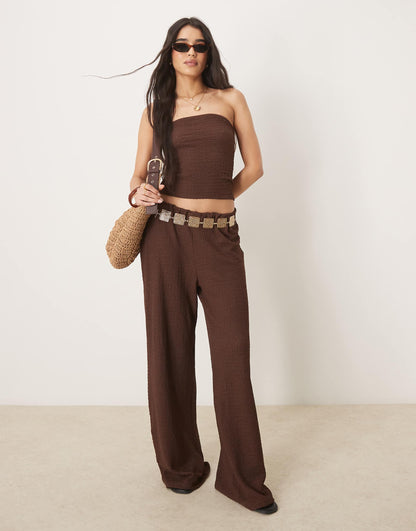 Longline Textured Bandeau Co-Ord