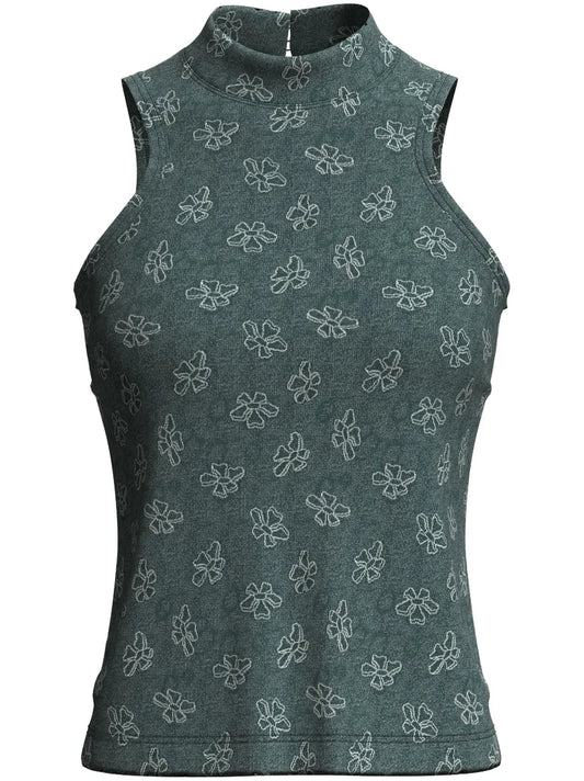 Kendra Monogram-Jacquard Top