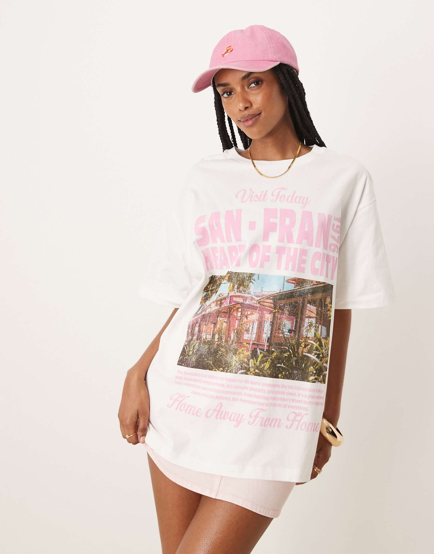 Oversized T-Shirt With San Francisco Graphic