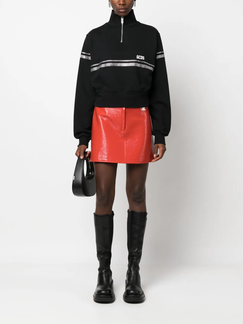 Logo-Print Crystal-Embellished Sweatshirt