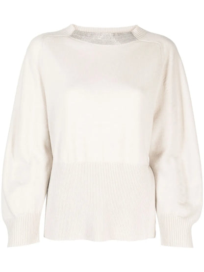 Side-Slits Cashmere Jumper