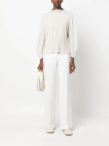 Side-Slits Cashmere Jumper