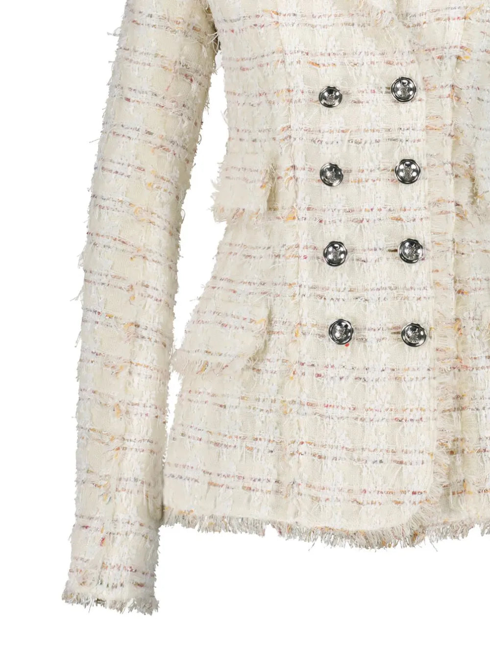 Bouclé Double-Breasted Blazer
