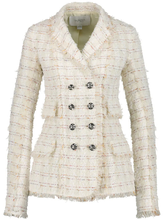 Bouclé Double-Breasted Blazer