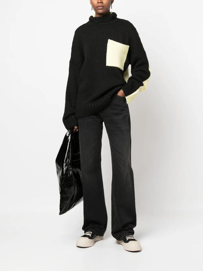 Logo-Embroidered Roll-Neck Jumper