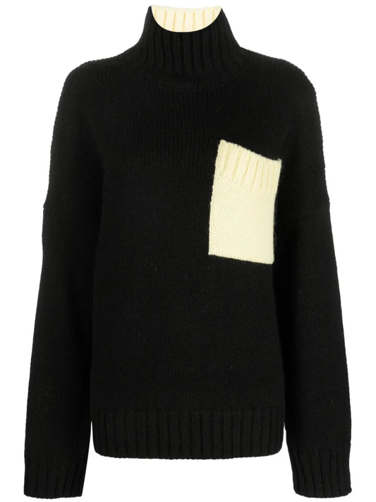 Logo-Embroidered Roll-Neck Jumper