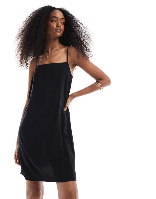 Sqaure Neck Cami Mini Dress