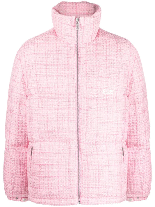 Quilted Tweed Padded Jacket