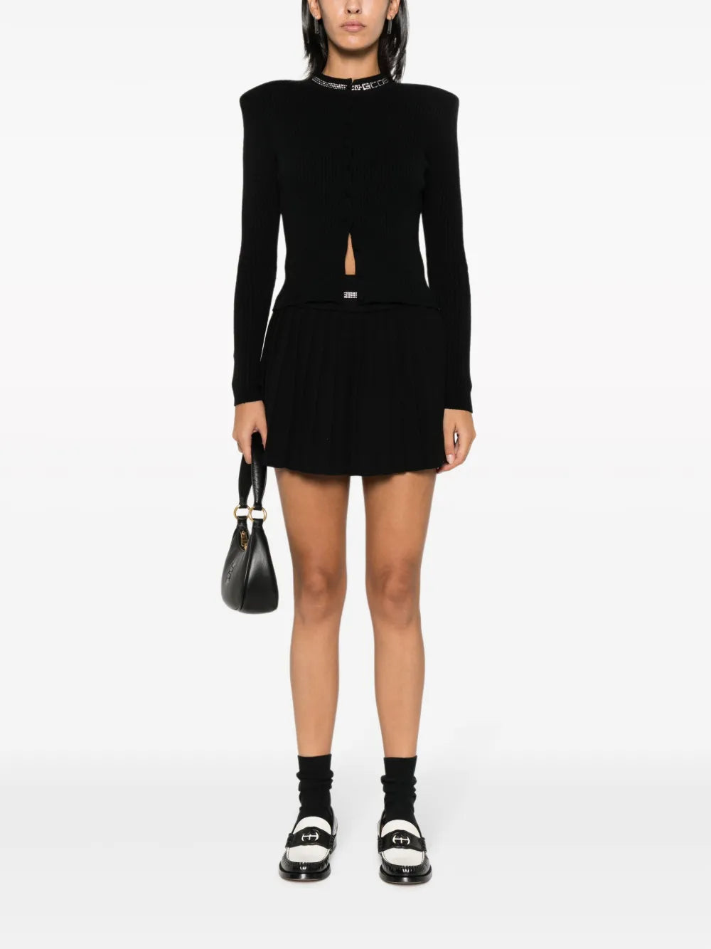 Bling Pleated Miniskirt