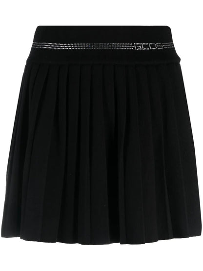 Bling Pleated Miniskirt