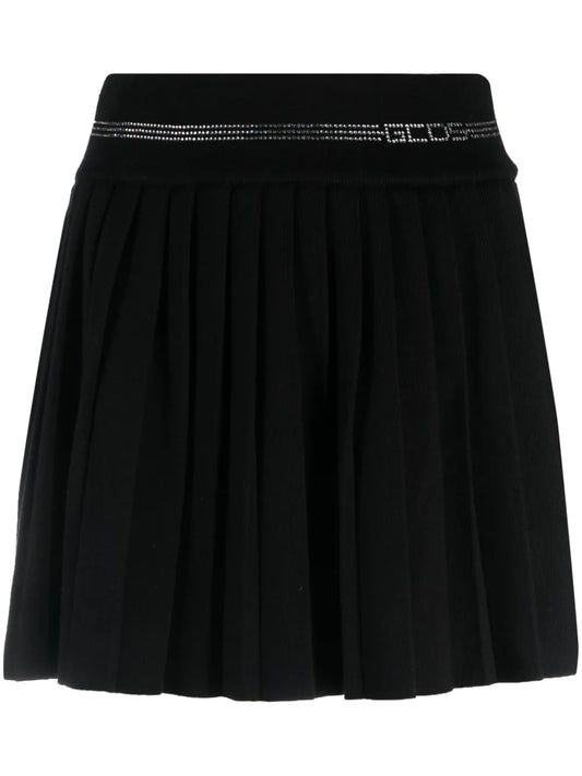 Bling Pleated Miniskirt