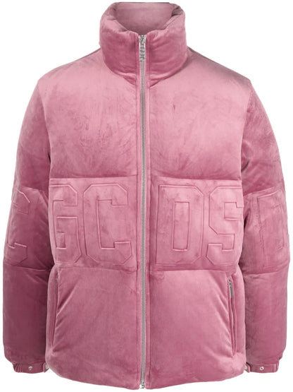 Logo-Embossed Velvet Jacket