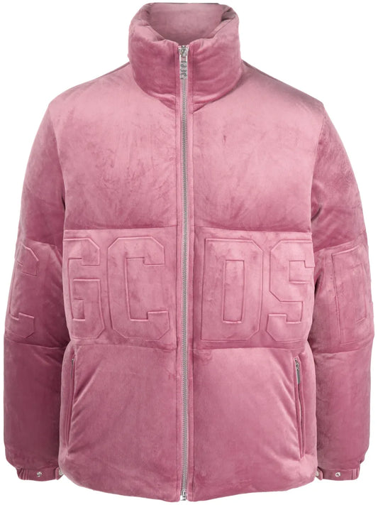Logo-Embossed Velvet Jacket