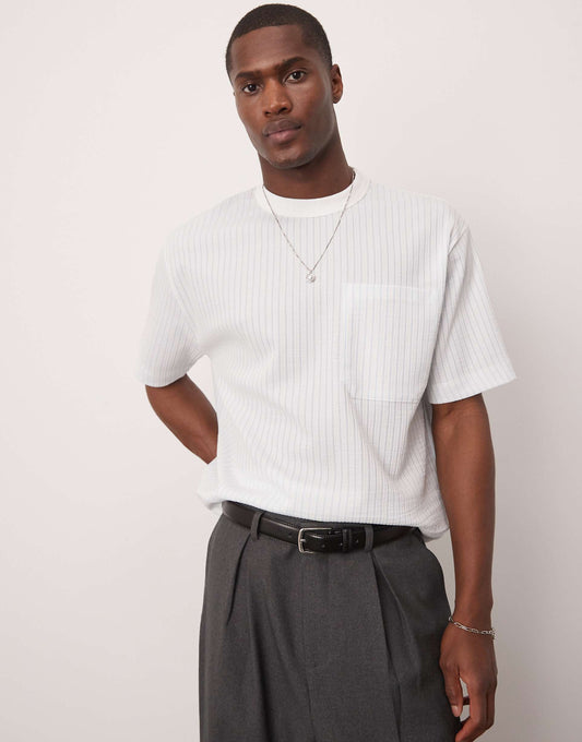 Boxy Relaxed T-Shirt With Chest Pocket