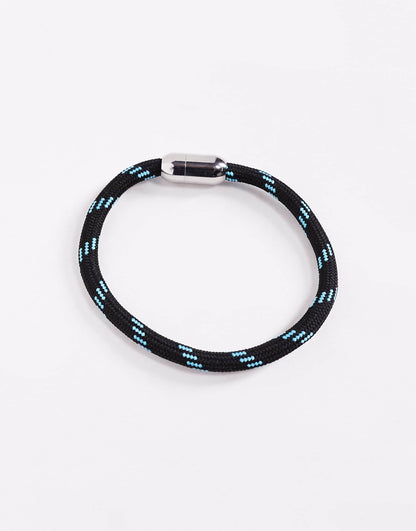 Cord Bracelet With Clip Clasp