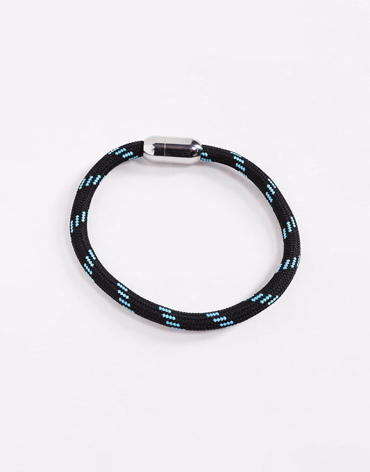 Cord Bracelet With Clip Clasp